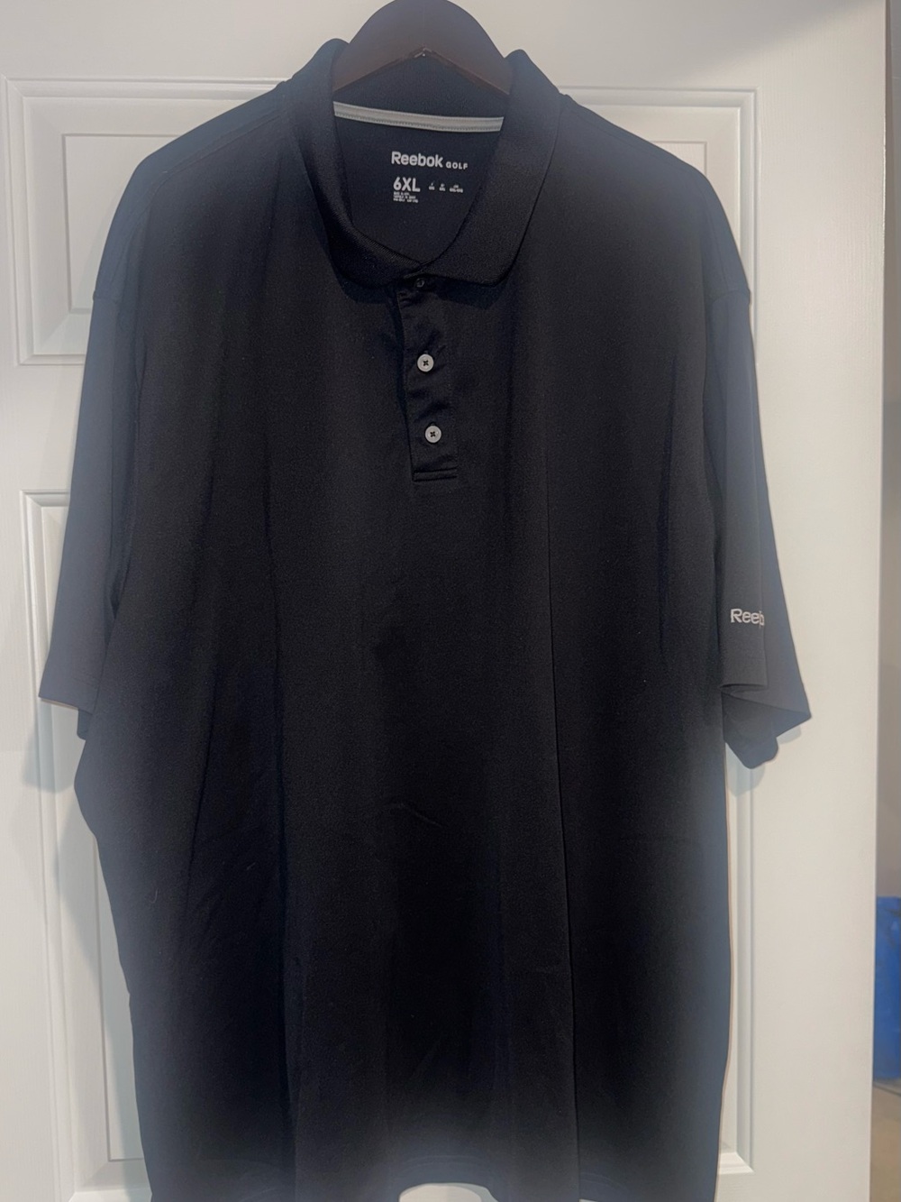 Reebok Men's Black Golf Polo - Short Sleeve Performance